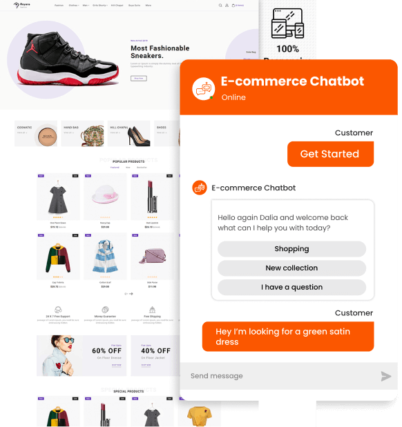 Chatbot for E-commerce Stores