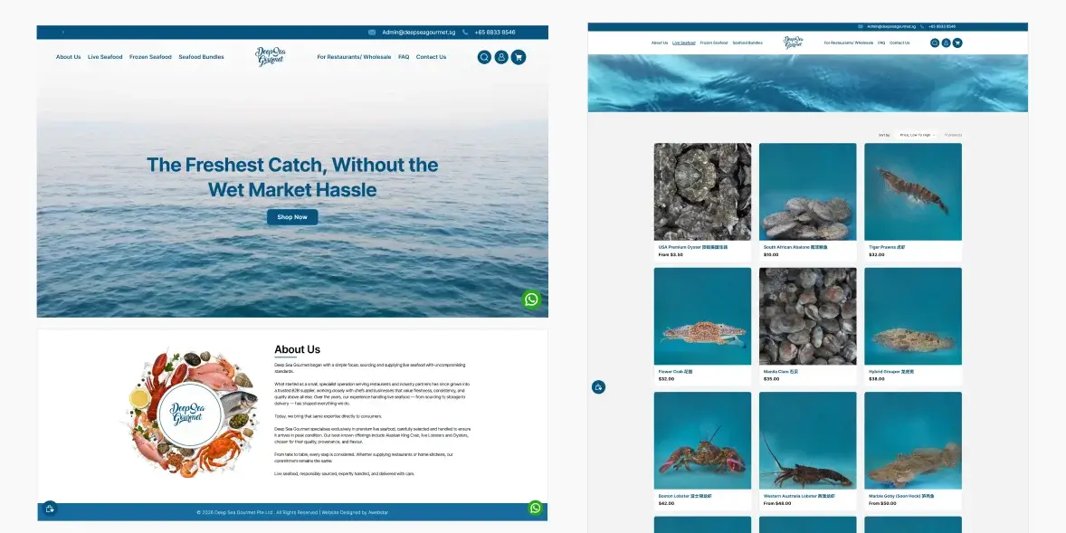 deep sea gourmet online store