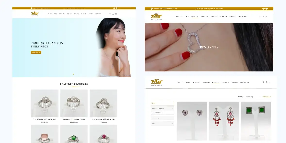 wah gay jewellery collection page